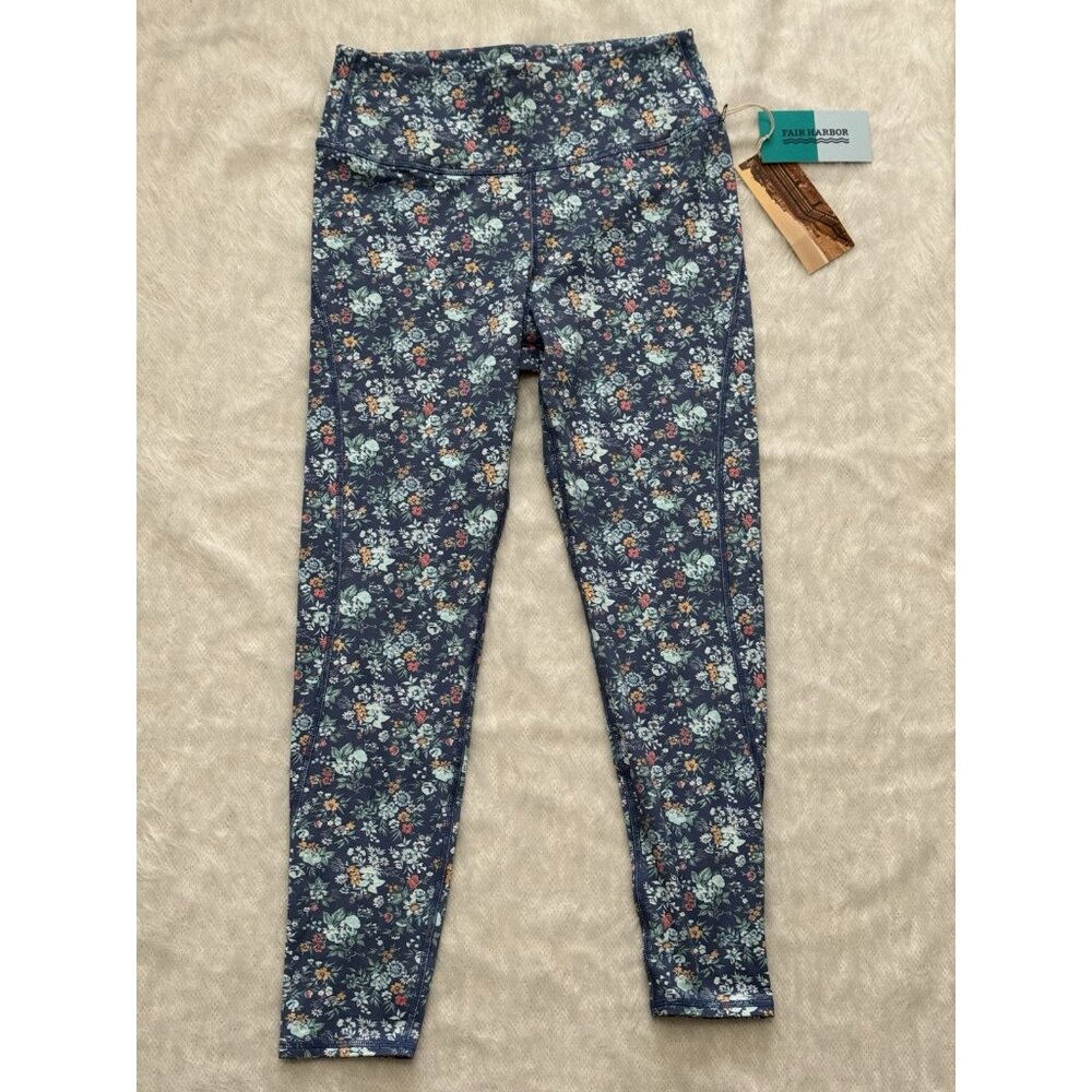 $89 Fair Harbor Women’s The Bayview Legging- Marine Floral- Medium - New Tags